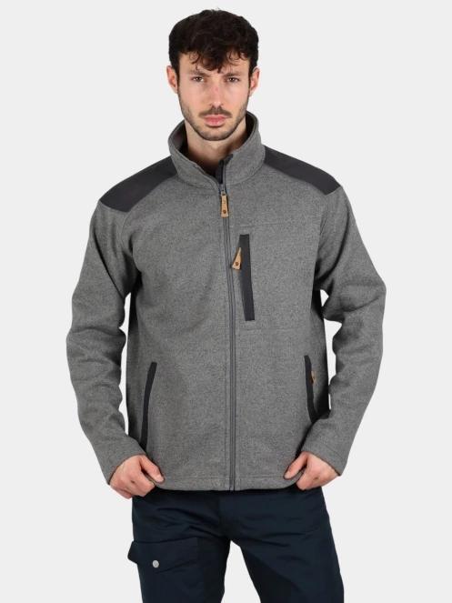 Fjallraven Buck Fleece M férfi polár pulóver szürke színben 2