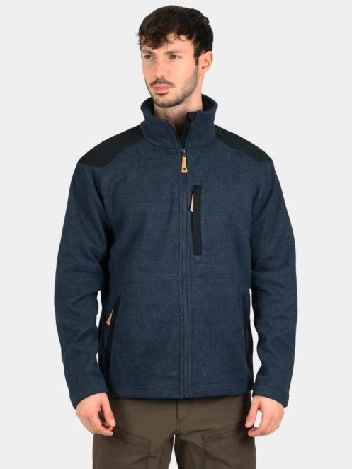 Fjallraven Buck Fleece M férfi polár pulóver sötétkék színben 2