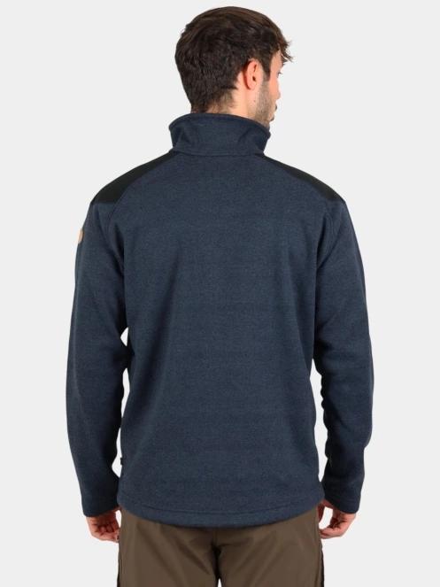 Fjallraven Buck Fleece M férfi polár pulóver sötétkék színben 4