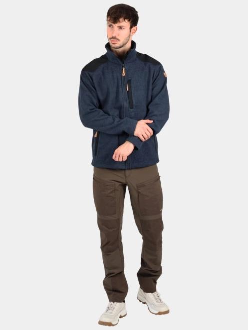 Fjallraven Buck Fleece M férfi polár pulóver sötétkék színben 5