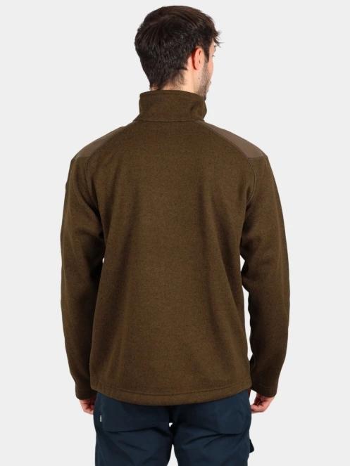 Fjallraven Buck Fleece M férfi polár pulóver oliva színben 4