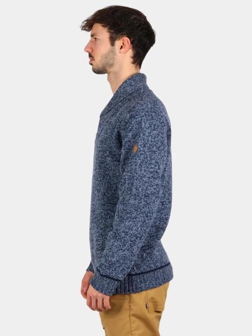 Fjallraven Lada Sweater M férfi kötött pulóver sötétkék színben 3