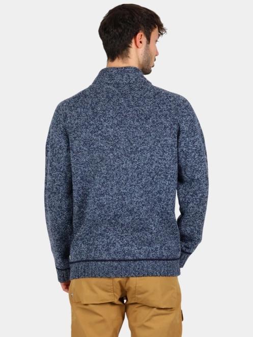 Fjallraven Lada Sweater M férfi kötött pulóver sötétkék színben 4