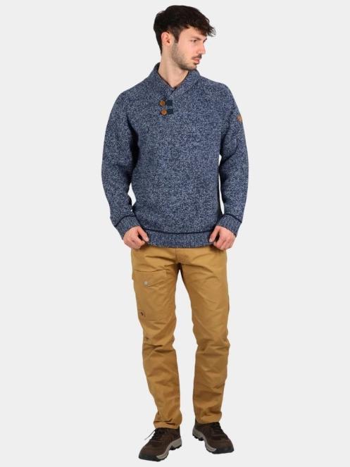 Fjallraven Lada Sweater M férfi kötött pulóver sötétkék színben 5