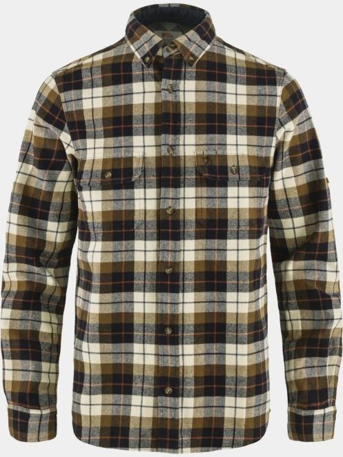 Fjallraven Singi Heavy Flannel Shirt M férfi hosszú ujjú ing sötétkék színben 2