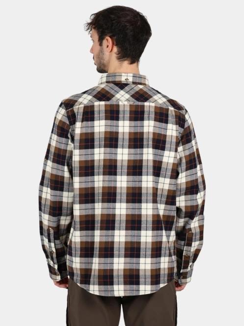 Fjallraven Singi Heavy Flannel Shirt M férfi hosszú ujjú ing sötétkék színben 4