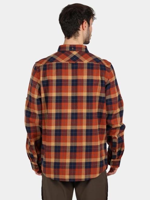 Fjallraven Singi Heavy Flannel Shirt M férfi hosszú ujjú ing narancssárga színben 4