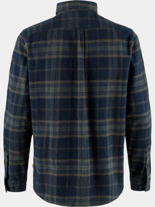 Fjallraven Övik Twill Shirt M férfi hosszú ujjú ing sötétkék színben 3