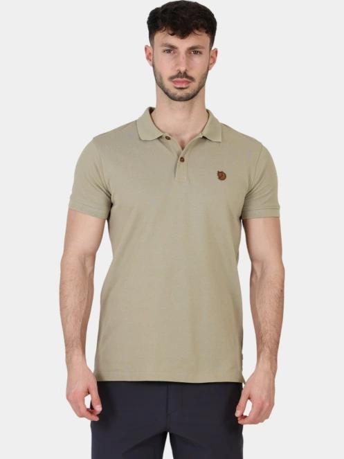 Fjallraven Övik Polo Shirt M férfi galléros póló homok színben 2