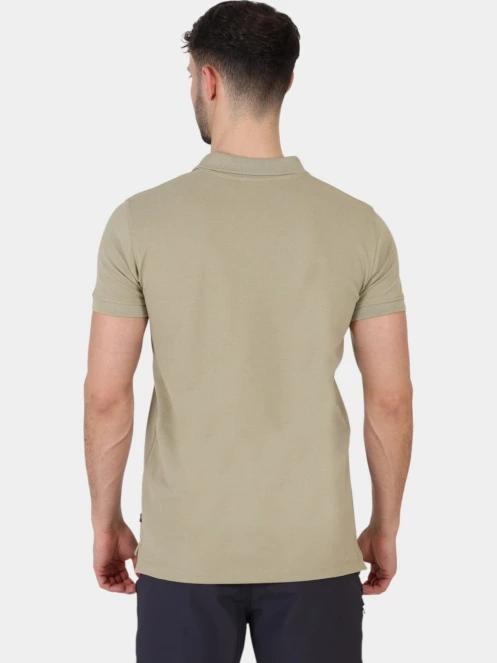Fjallraven Övik Polo Shirt M férfi galléros póló homok színben 4