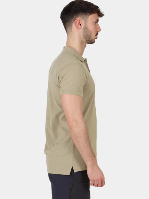 Fjallraven Övik Polo Shirt M férfi galléros póló homok színben 5