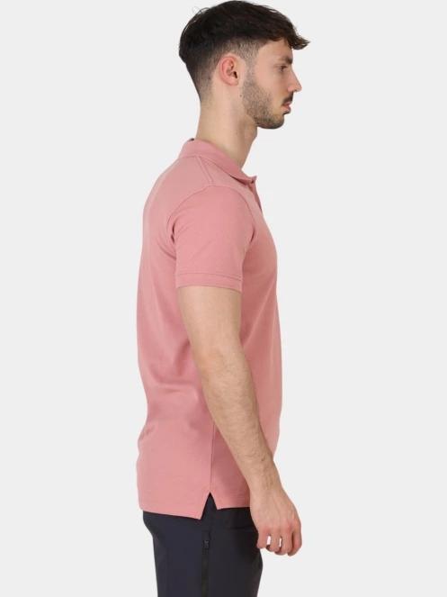 Fjallraven Övik Polo Shirt M férfi galléros póló rózsaszín színben 5