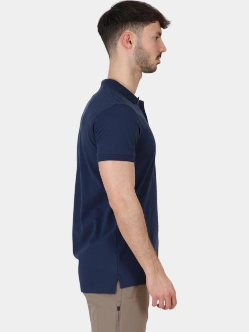 Fjallraven Övik Polo Shirt M férfi galléros póló sötétkék színben 5