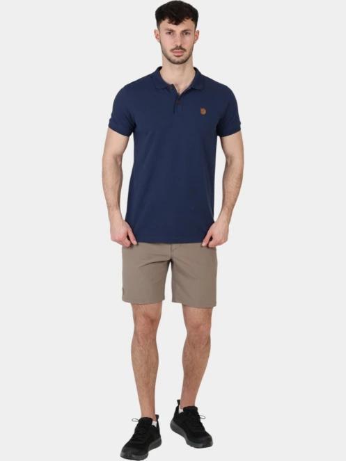 Fjallraven Övik Polo Shirt M férfi galléros póló sötétkék színben 6