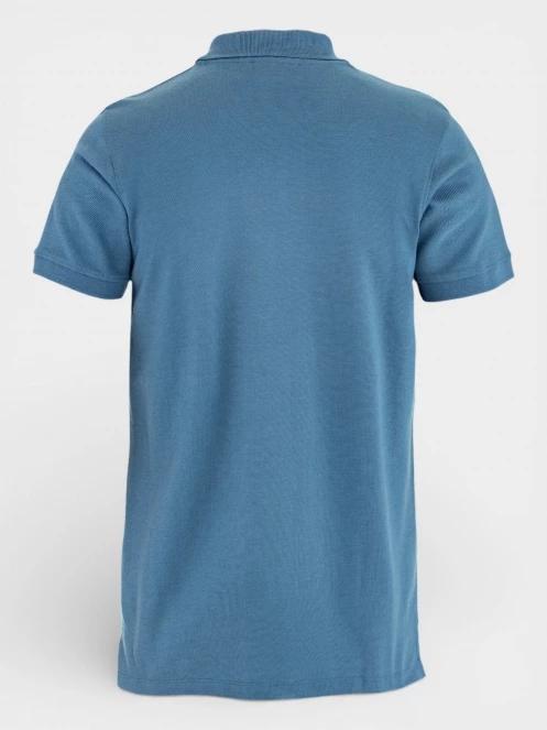 Fjallraven Övik Polo Shirt M férfi galléros póló kék színben 3