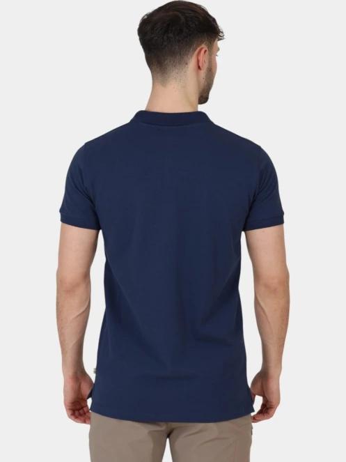 Fjallraven Övik Polo Shirt M férfi galléros póló sötétkék színben 4