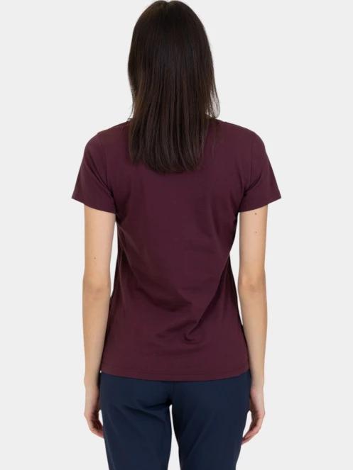 Fjallraven 1960 Logo T-shirt W női rövid ujjú póló bordó színben 4