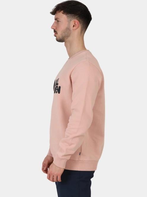 Fjallraven Fjällräven Logo Sweater M férfi pulóver rózsaszín színben 3