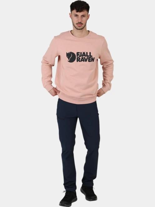 Fjallraven Fjällräven Logo Sweater M férfi pulóver rózsaszín színben 6