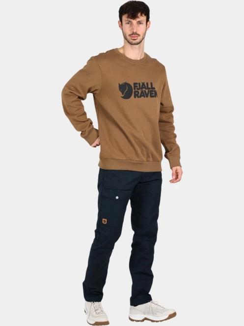Fjallraven Fjällräven Logo Sweater M férfi pulóver barna színben 5