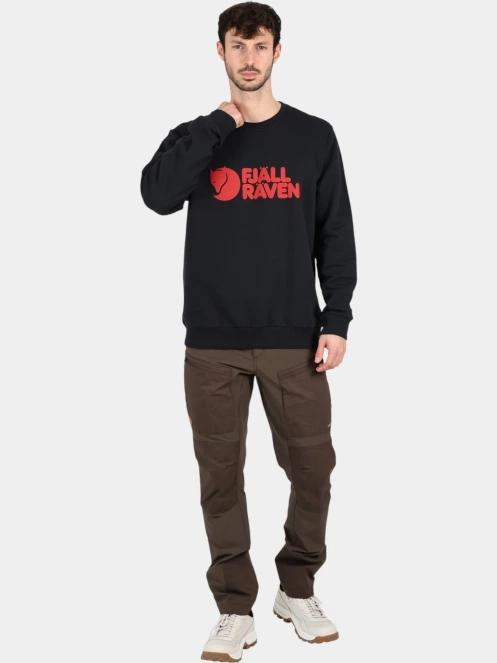 Fjallraven Fjällräven Logo Sweater M férfi pulóver fekete színben 5