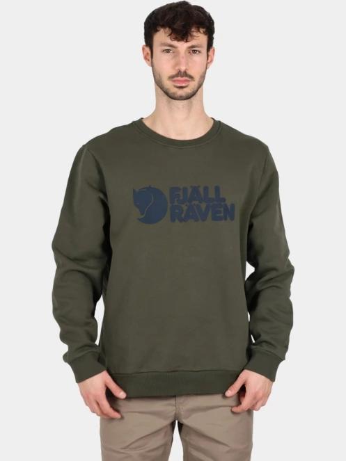 Fjallraven Fjällräven Logo Sweater M férfi pulóver zöld színben 2