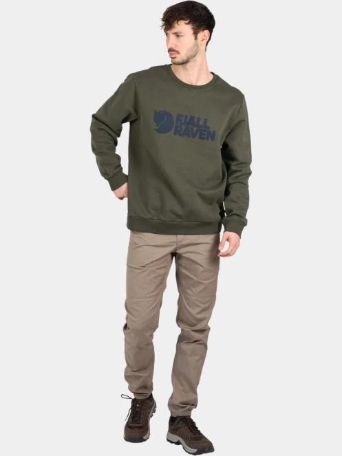 Fjallraven Fjällräven Logo Sweater M férfi pulóver zöld színben 5