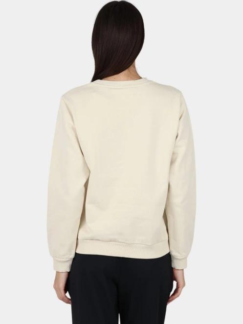 Fjallraven Fjällräven Logo Sweater W női pulóver homok színben 4