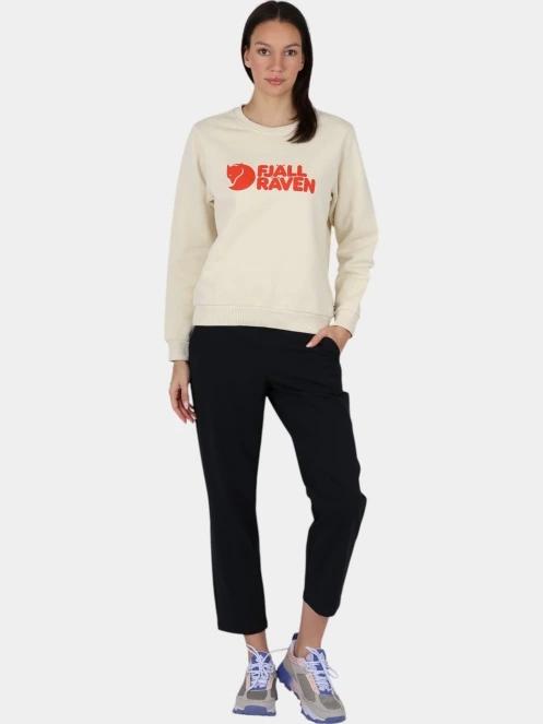 Fjallraven Fjällräven Logo Sweater W női pulóver homok színben 5