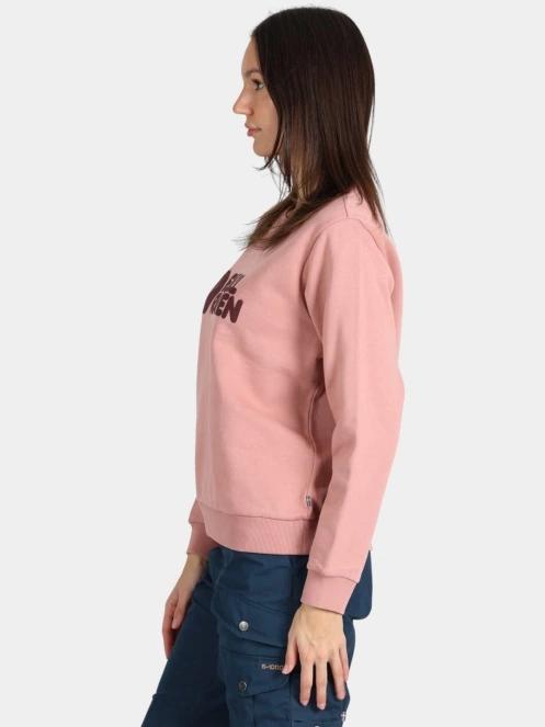 Fjallraven Fjällräven Logo Sweater W női pulóver rózsaszín színben 3