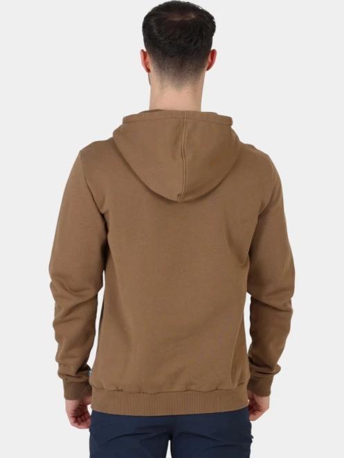 Fjallraven Fjällräven Logo Hoodie M férfi kapucnis pulóver barna színben 4