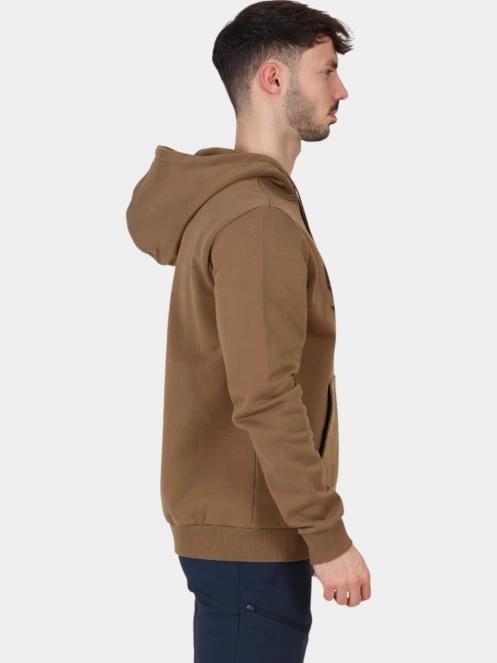 Fjallraven Fjällräven Logo Hoodie M férfi kapucnis pulóver barna színben 5