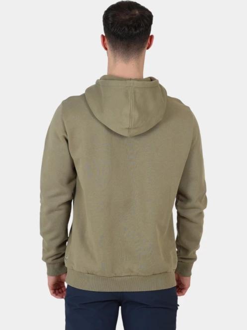 Fjallraven Fjällräven Logo Hoodie M férfi kapucnis pulóver oliva színben 4