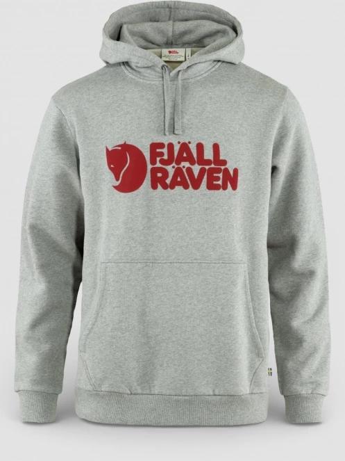 Fjallraven Fjällräven Logo Hoodie M férfi kapucnis pulóver szürke színben 2