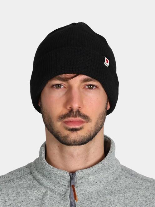 Fjallraven Fjällräven Tab Hat kötött sapka fekete színben 4