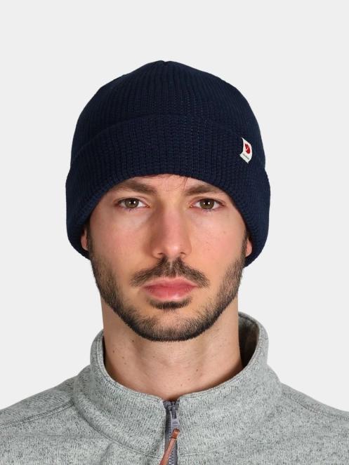 Fjallraven Fjällräven Tab Hat kötött sapka sötétkék színben 4