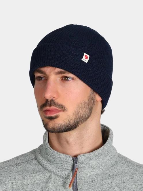 Fjallraven Fjällräven Tab Hat kötött sapka sötétkék színben 5
