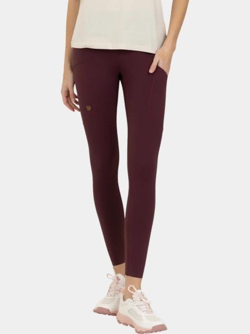 Fjallraven Abisko Tights W női sportnadrág piros színben 2
