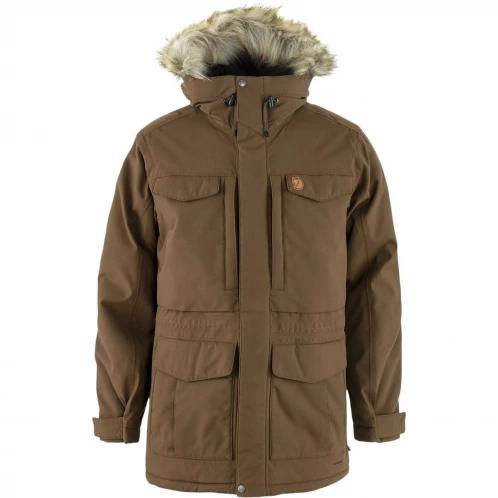Fjallraven Nuuk Parka M férfi télikabát barna színben 2