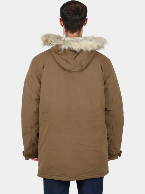 Fjallraven Nuuk Parka M férfi télikabát barna színben 4