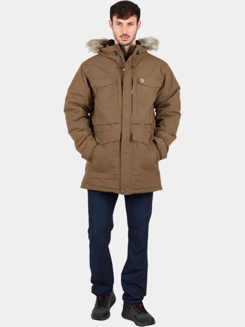 Fjallraven Nuuk Parka M férfi télikabát barna színben 5