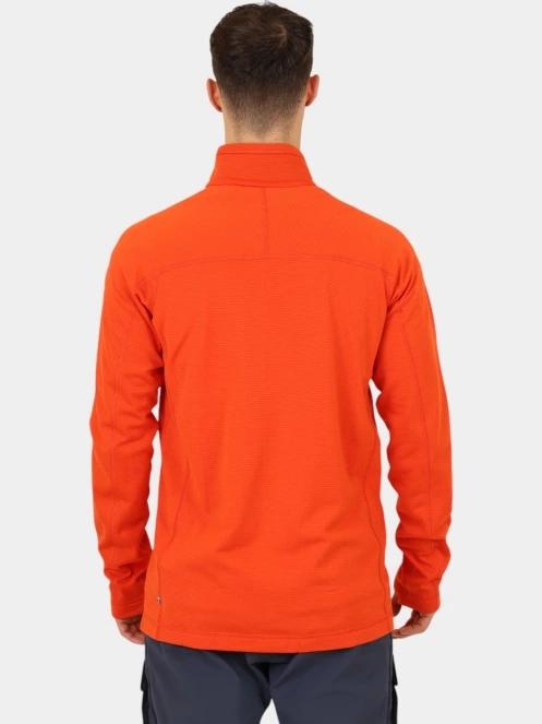 Fjallraven Abisko Lite Fleece Jacket M férfi polár pulóver narancssárga színben 4