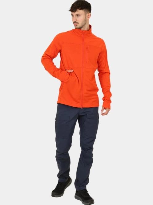 Fjallraven Abisko Lite Fleece Jacket M férfi polár pulóver narancssárga színben 5
