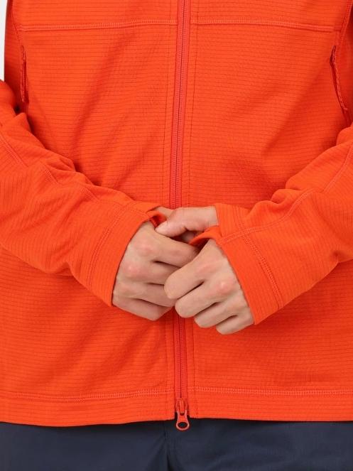 Fjallraven Abisko Lite Fleece Jacket M férfi polár pulóver narancssárga színben 7