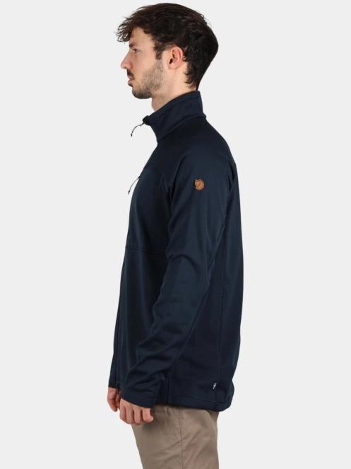 Fjallraven Abisko Lite Fleece Jacket M férfi polár pulóver sötétkék színben 3
