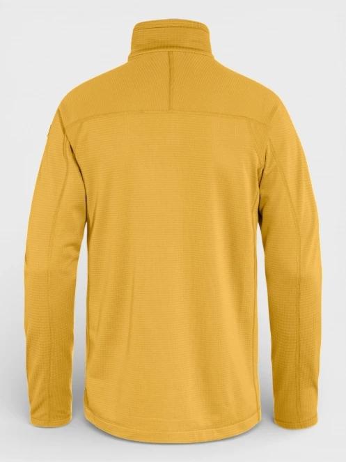 Fjallraven Abisko Lite Fleece Jacket M férfi polár pulóver sárga színben 3