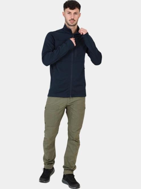 Fjallraven Abisko Lite Fleece Jacket M férfi polár pulóver sötétkék színben 6