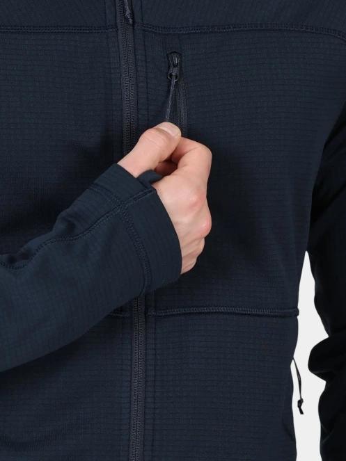 Fjallraven Abisko Lite Fleece Jacket M férfi polár pulóver sötétkék színben 7