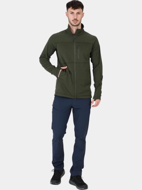 Fjallraven Abisko Lite Fleece Jacket M férfi polár pulóver oliva színben 6