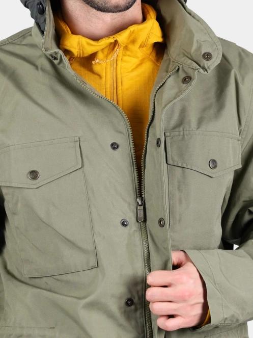 Fjallraven Räven Jacket M férfi télikabát zöld színben 8